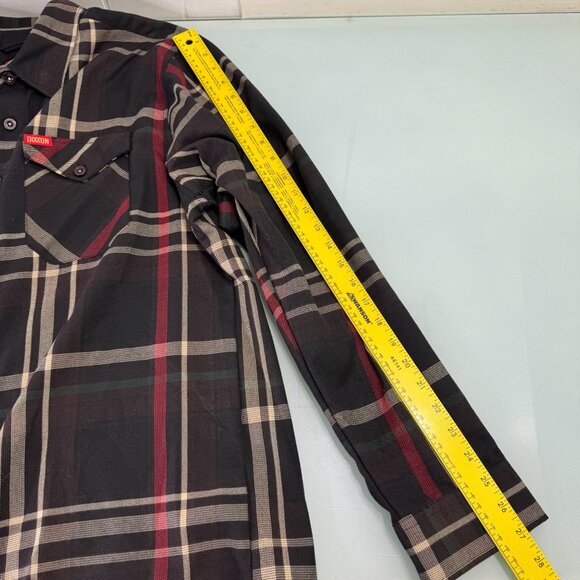 Dixxon Hay Market Flannel Shirt Men's Large L Long Sleeve Button Up  Plaid - Picture 6 of 7